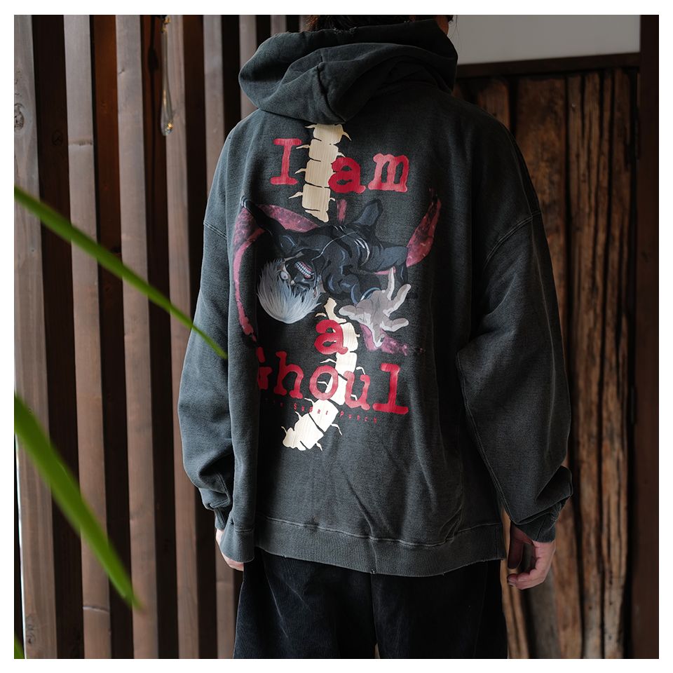 THE SUGAR PUNCH - 東京喰種 Hoodie (KANEKI BACK BORN) Black