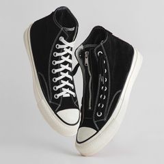 〈MINEDENIM × nonnative〉  DWELLER TRAINER HI COW LEATHER WITH GORE-TEX bySPINGLE  BLACK x WHITE
