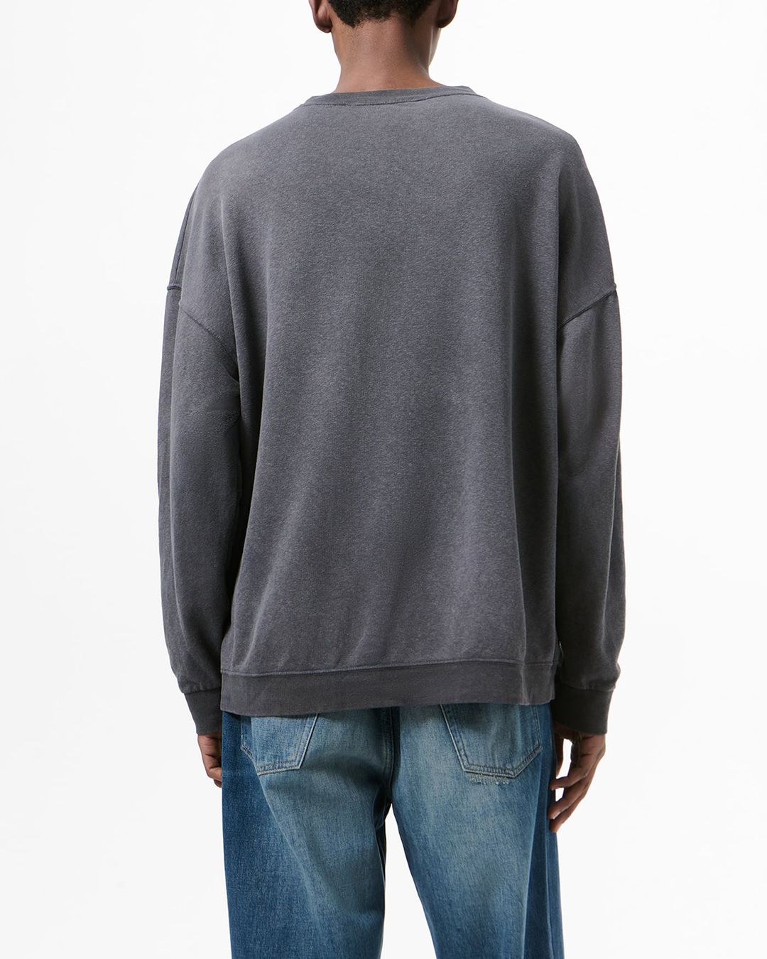 SLACK SWEATSHIRT  Washed Black Rogue Loopback