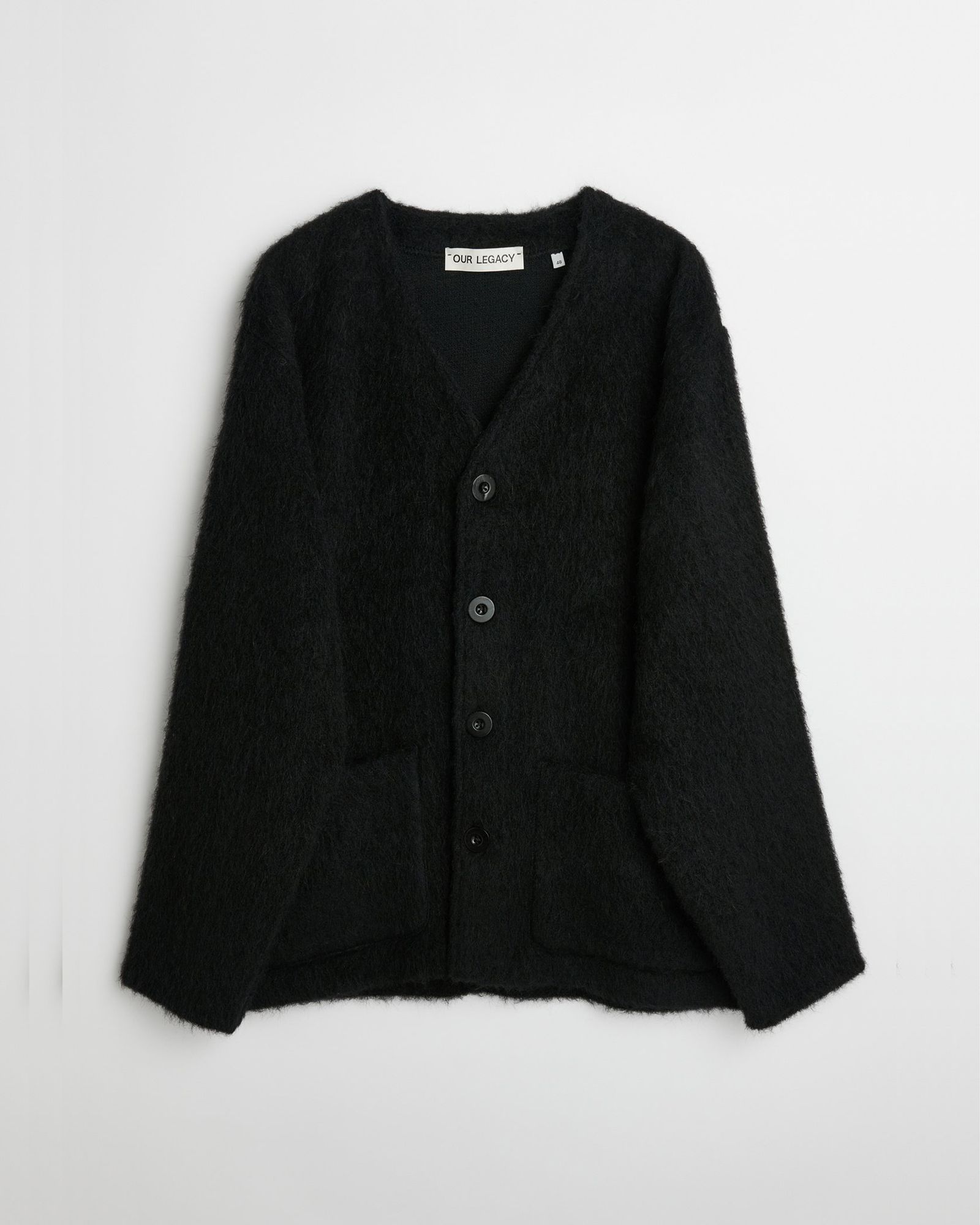 CARDIGAN Black Mohair