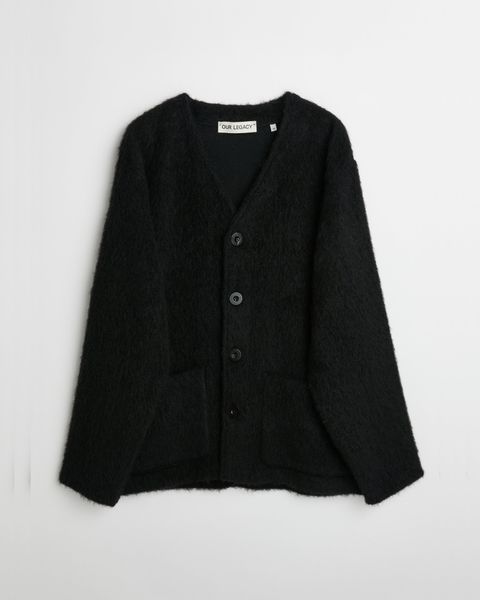 CARDIGAN Black Mohair