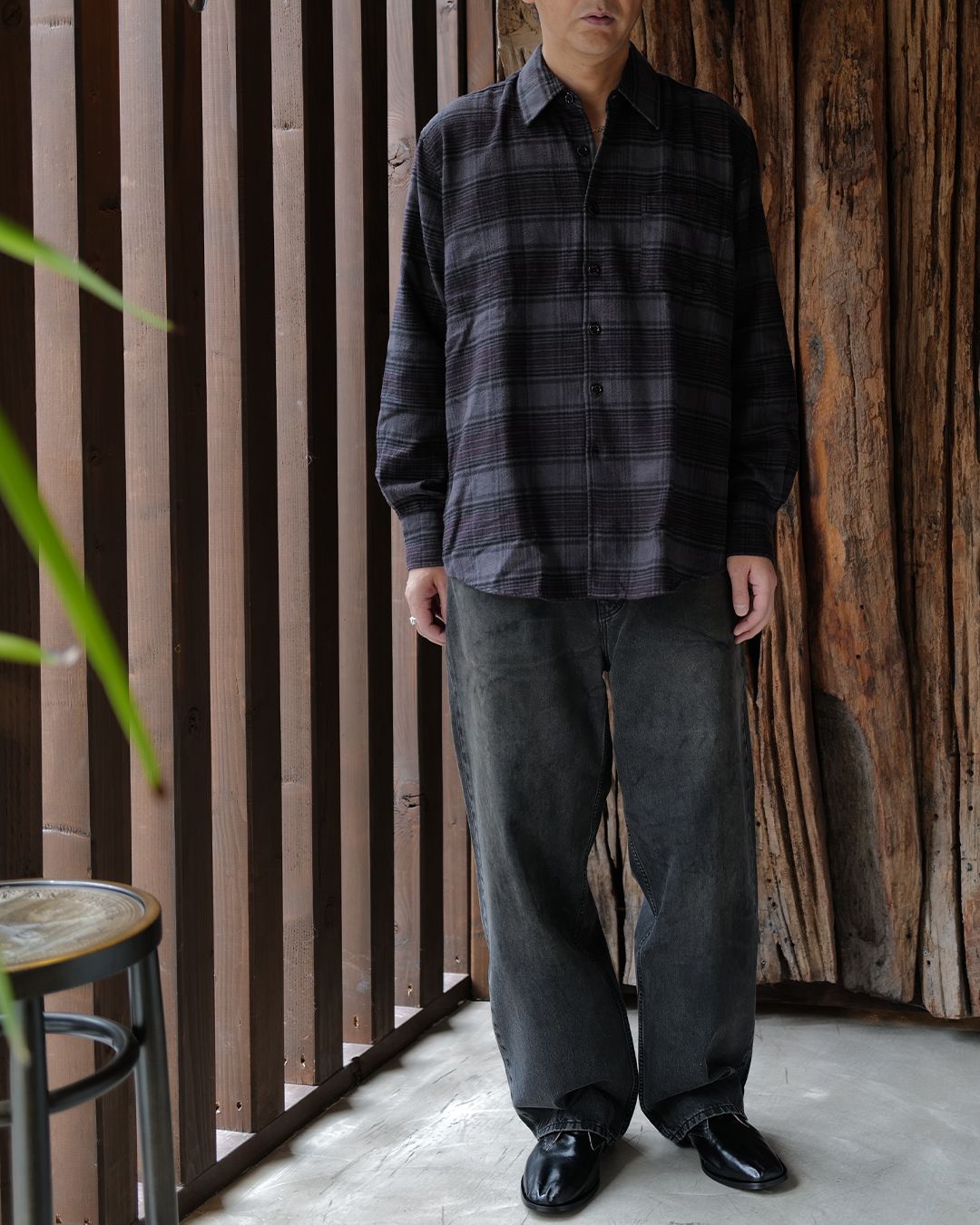 ABOVE SHIRT  Faded Nocturne Check Flannel