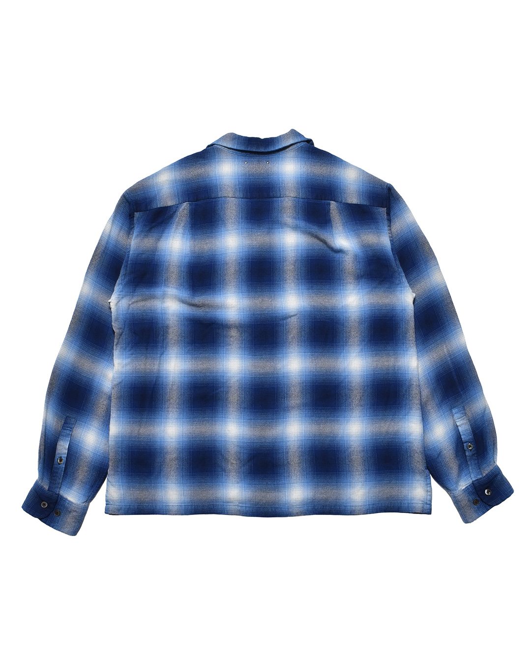 R.Flannel Ombre Open Collar SH  BPT