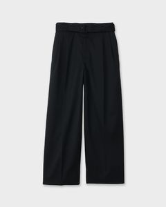 BELTED PANTS  Black