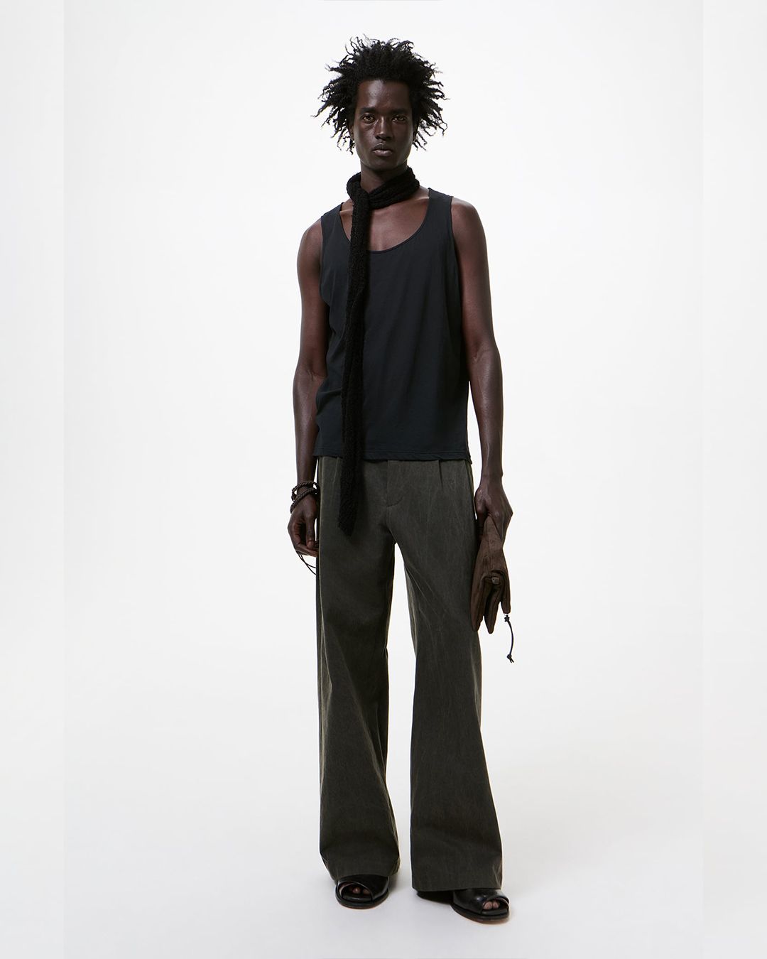 ATHLETIC TANK  Raven Mist Airveil Cotton