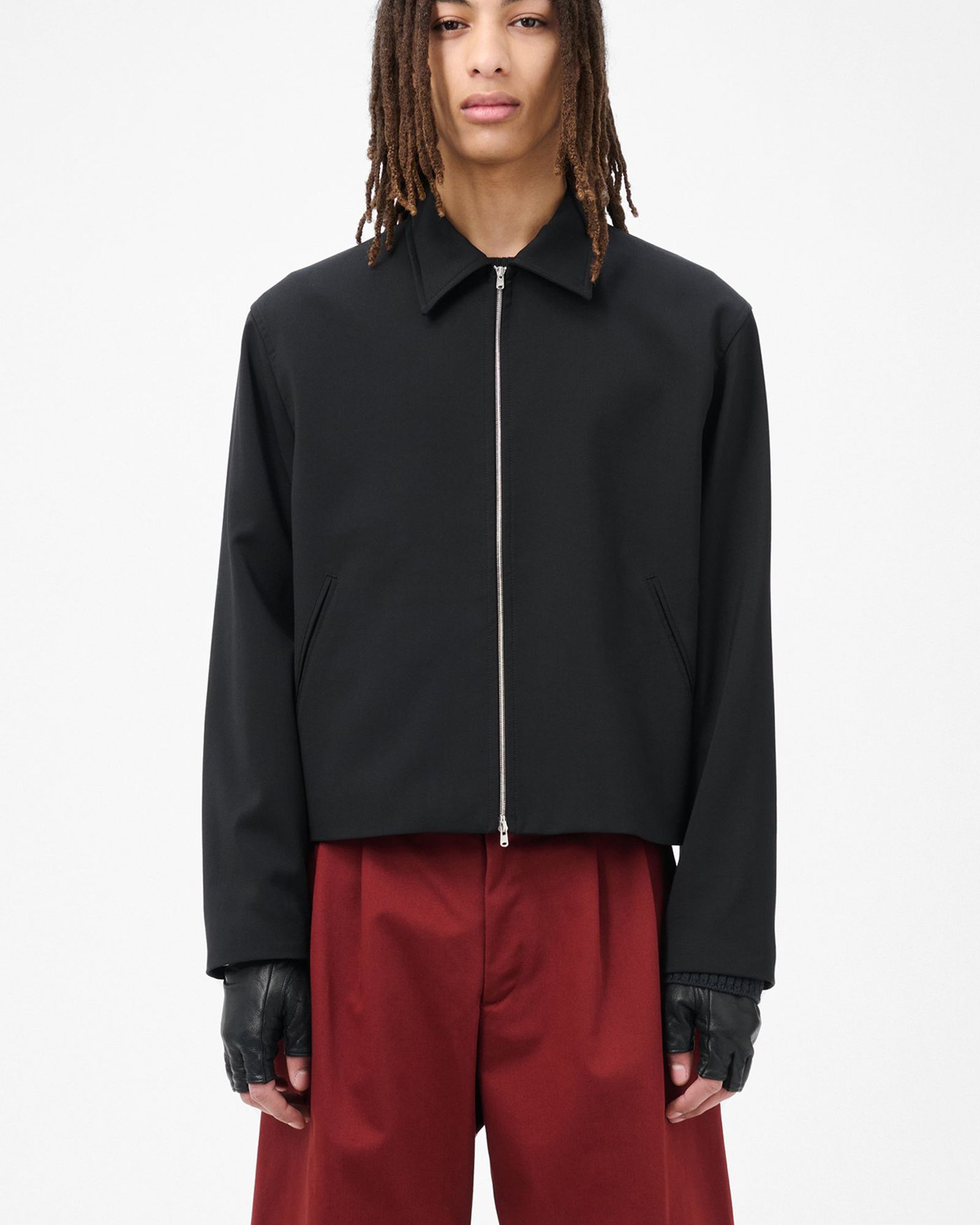 MINI JACKET  Black Worsted Wool