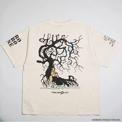 TSCM23SM008 CYBORG009 T-SHIRT (Wood Pattern) White