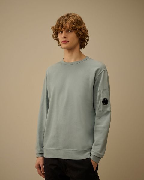 LIGHT FLEECE CREWNECK SWEATSHIRT SilverBlue