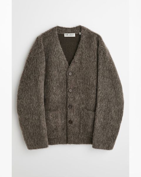 CARDIGAN Mole Grey Hairy Wool
