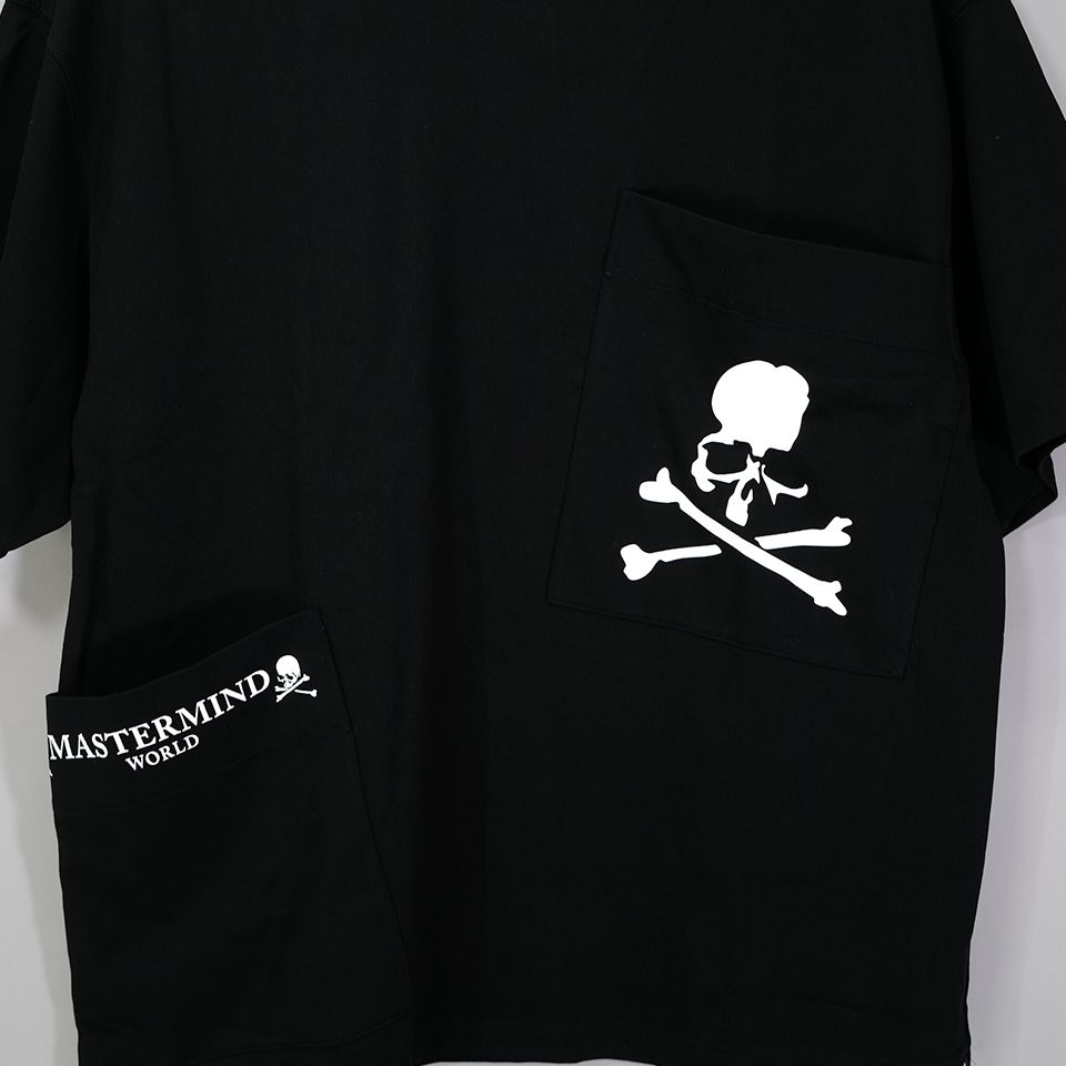 【MASTERMIND WORLD】 MULTI POCKET SS TEE  BLACK