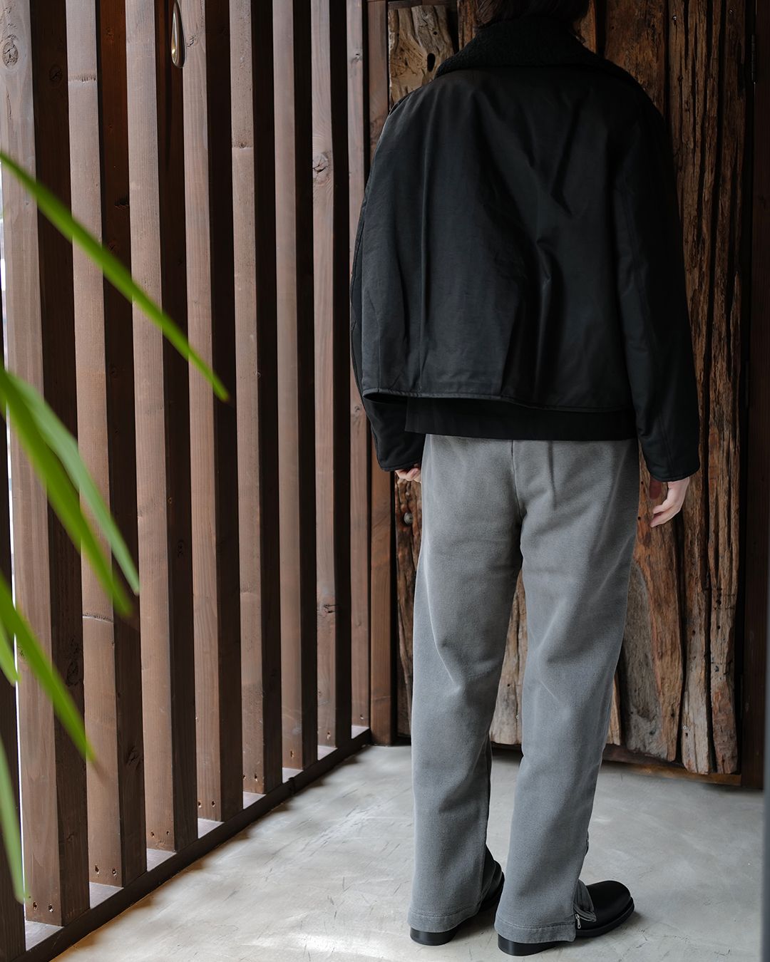 OUR LEGACY -TRACK PANTS Worn Black Hefty Fleece-