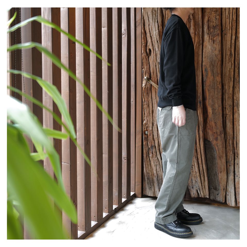【Last1点 XL】 SQ-25SS-PT-02 BAKER PANTS (TYPE-BK) OLIVE