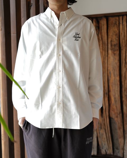 GODSELECTION XXX  -B.D SHIRT  [WHITE]