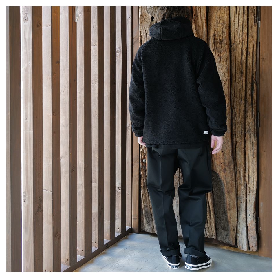 【Last1 M】 GX-A24-JK-02  FLEECE JACKET  BLACK