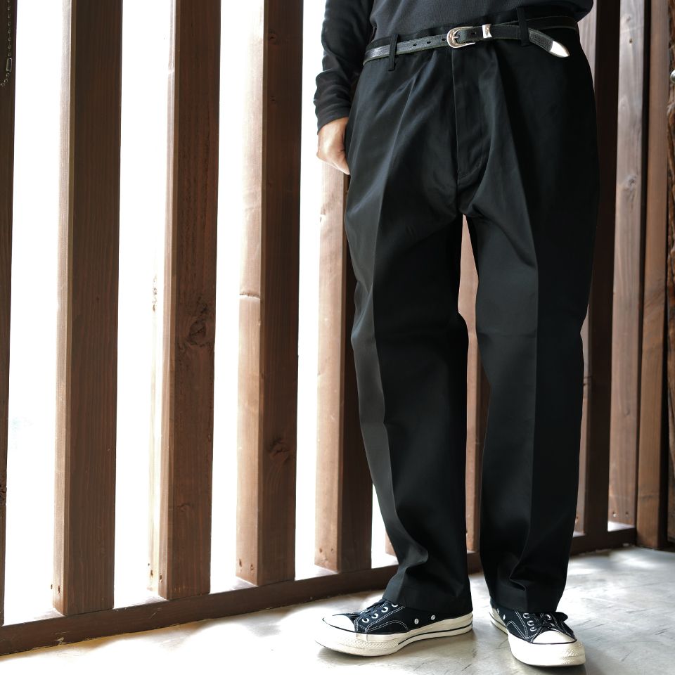 CHINO PANTS (TYPE-XF)  BLACK
