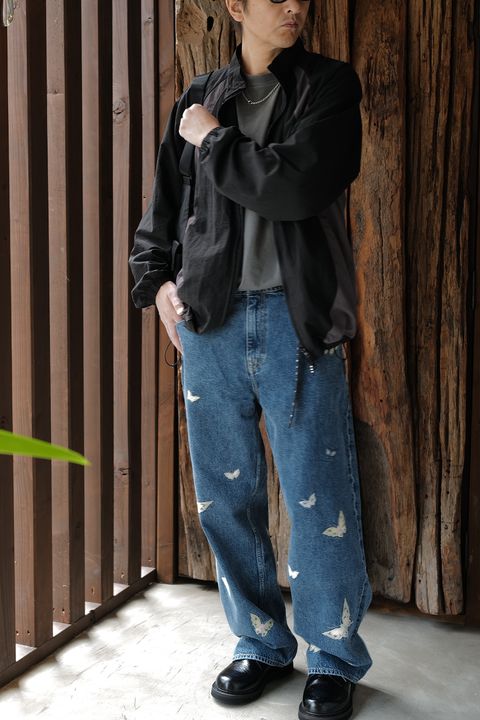GOD SELECTION XXX  FULL ZIP TRACK JACKET / BLACK