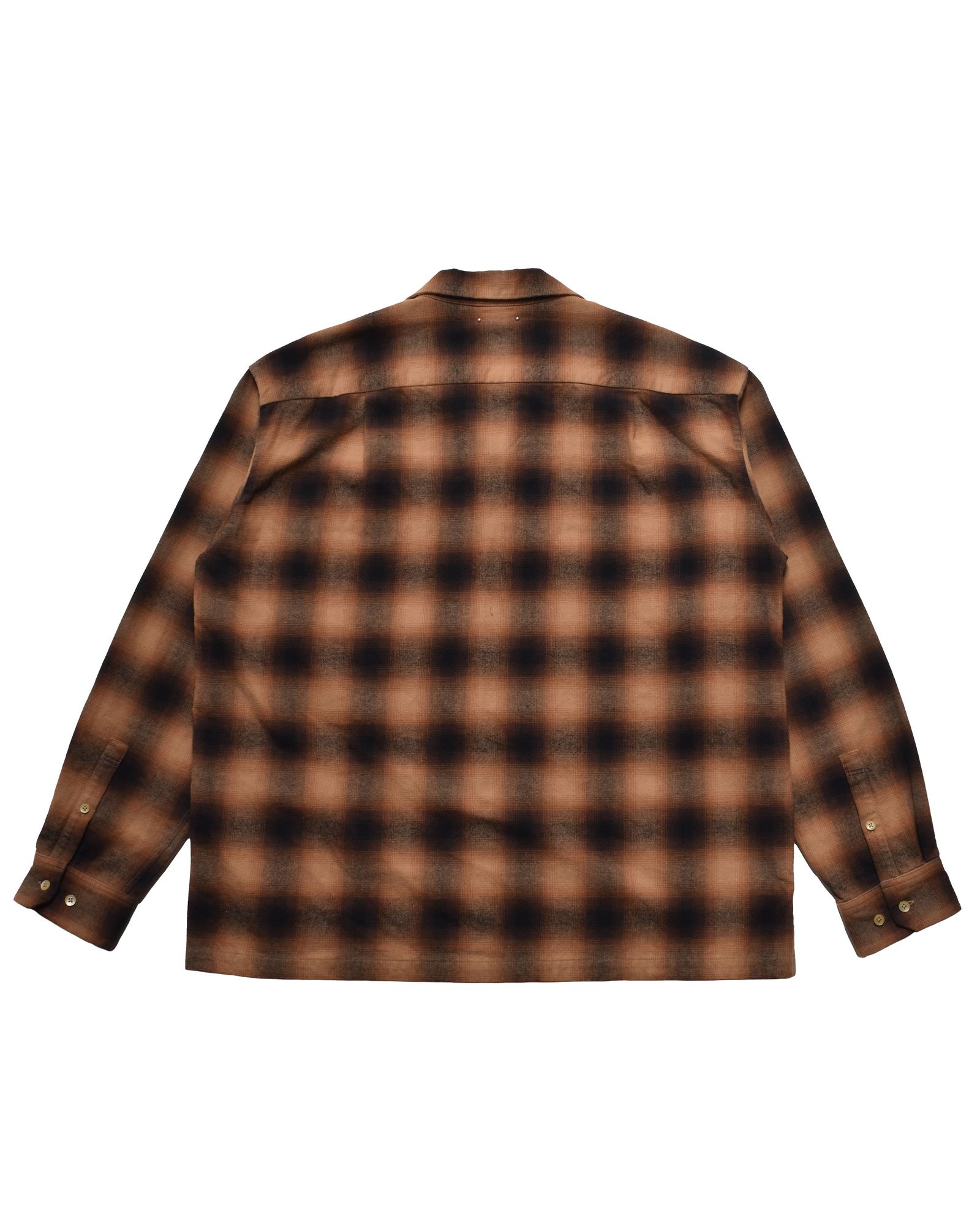 C.Flannel Ombre Open Collar SH  RPT