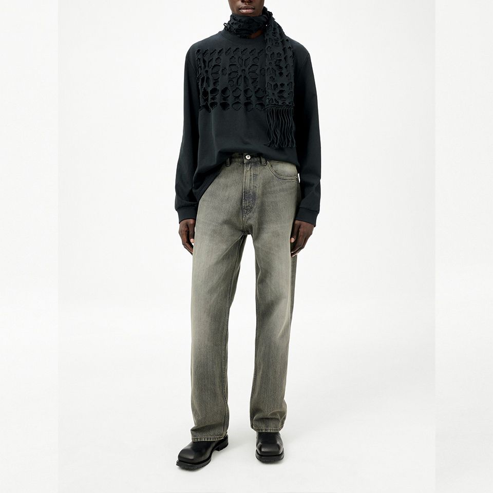 THIRD CUT   Ash Dust Chain Twill