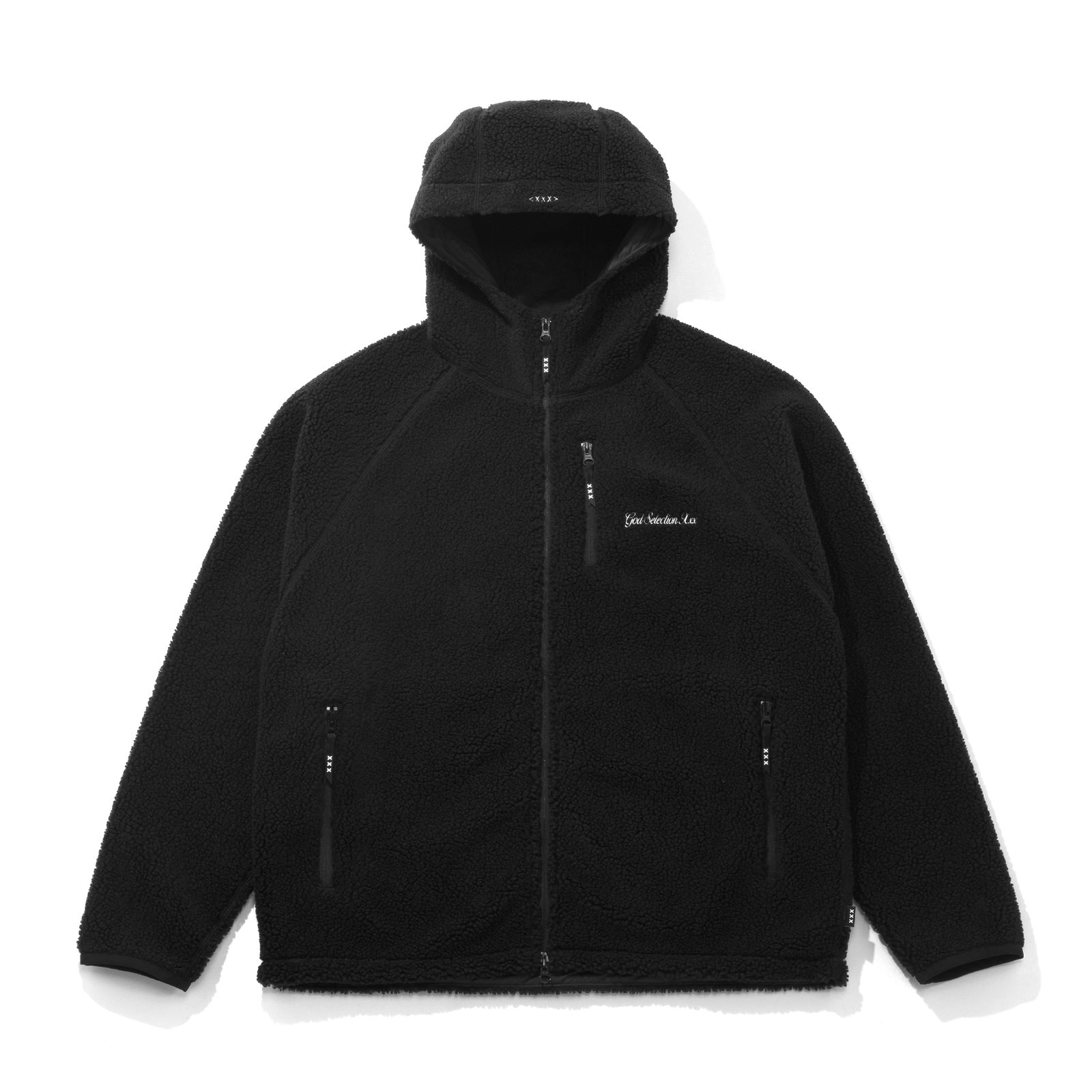 GOD SELECTION XXX - GX-A23-JK-02 FLEECE JACKET BLACK | River