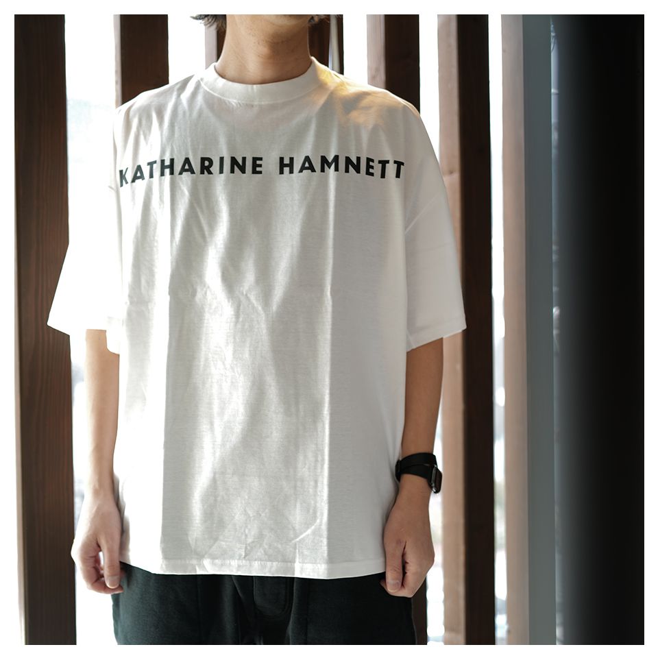 KATHARINE HAMNETT - LOGO OVERSIZED TEE White | River