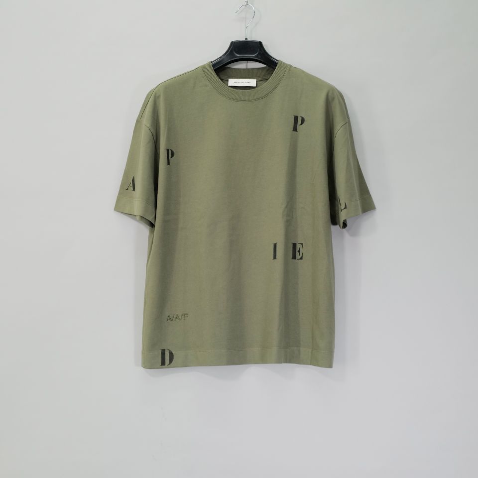 OVERSIZED T-SHIRT Dust Green [HAND STENCILLED LETTERS]