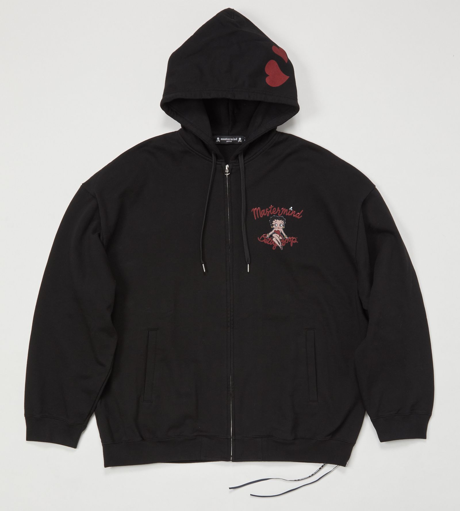 【MASTERMIND WORLD】 xBETTY BOOP ZIP-UP HOODIE MULTI COLOR <BOXY FIT>