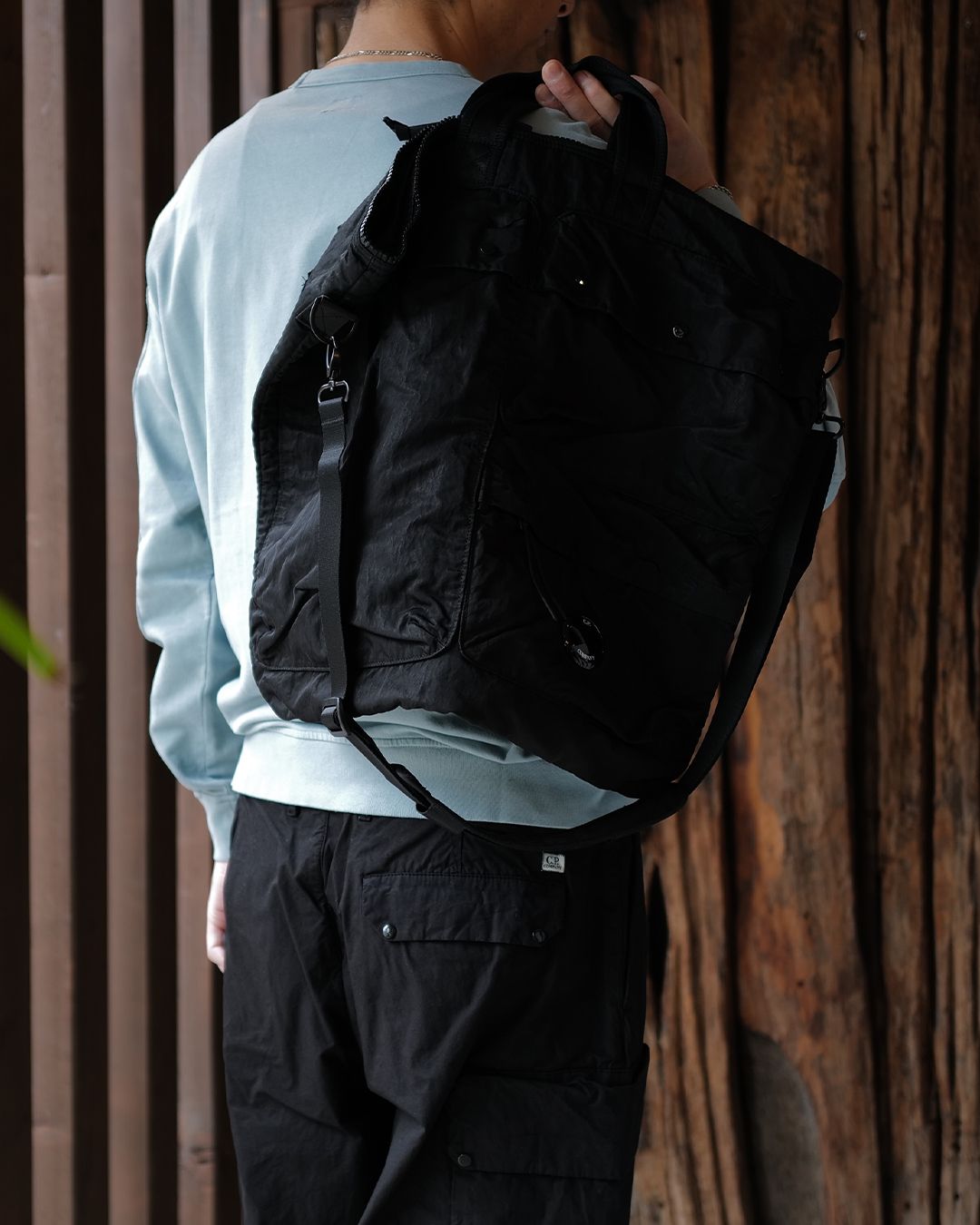 Nylon B Shoulder Bag Black