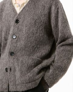 CARDIGAN Mole Grey Hairy Wool