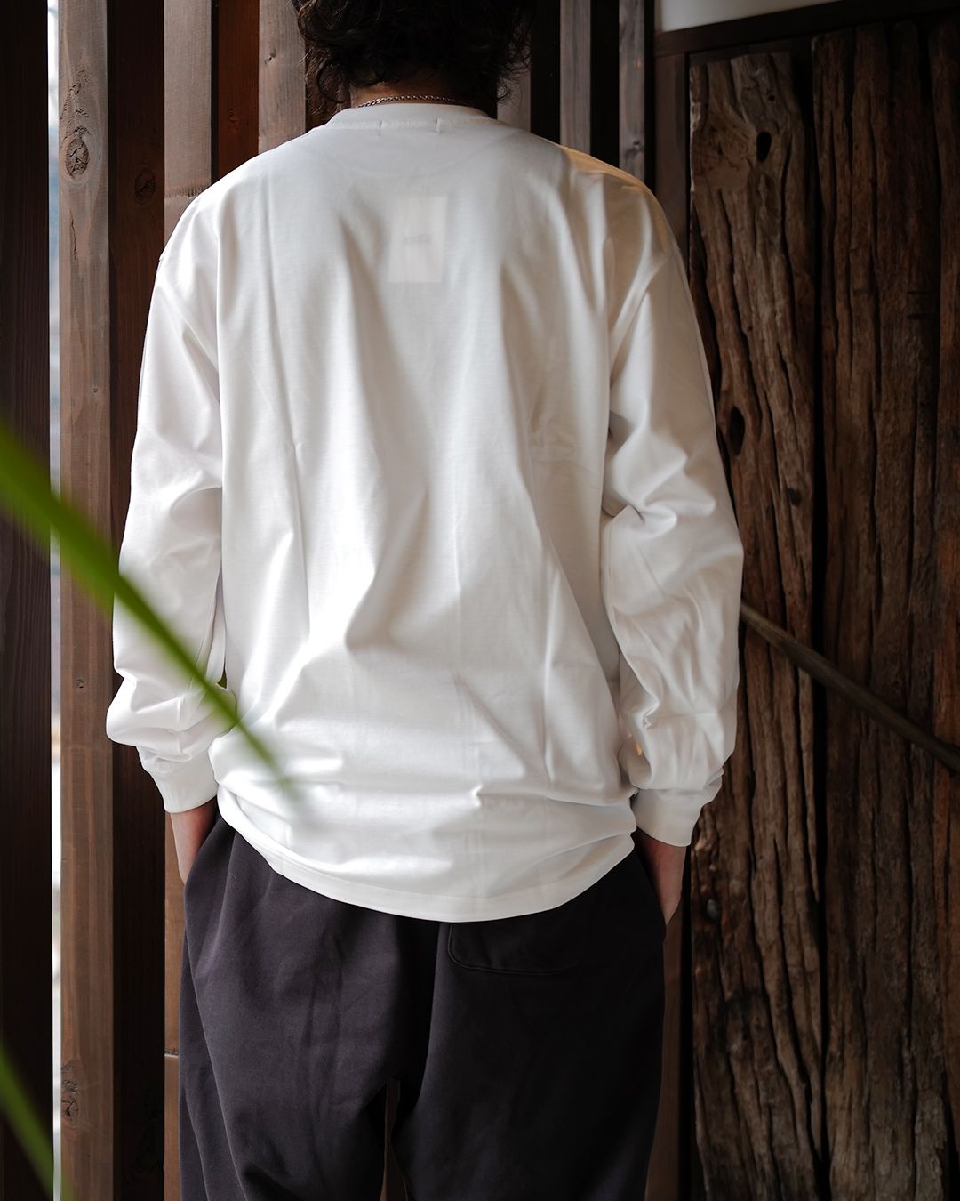 GX-A26-LT-07   LONG SLEEVE T-SHIRT   WHITE