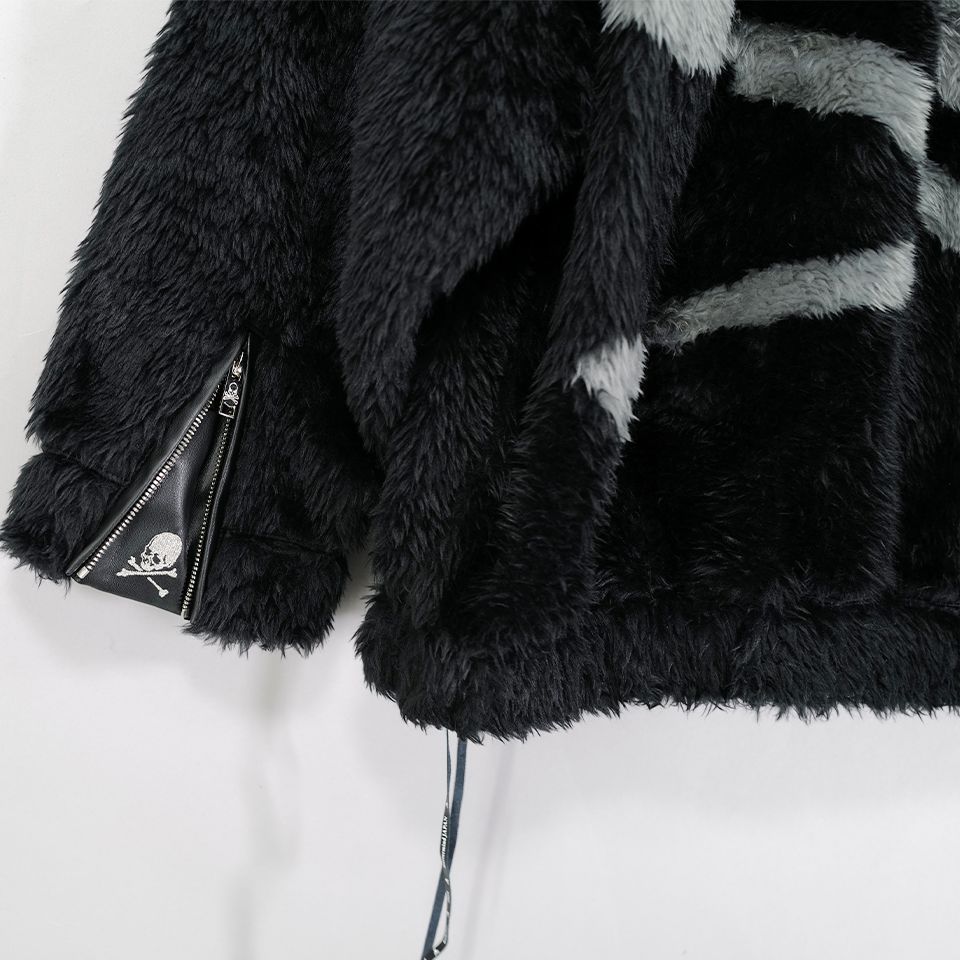 【mastermindJAPAN】 POLAR BEAR ZIP-UP HOODIE  BLACK