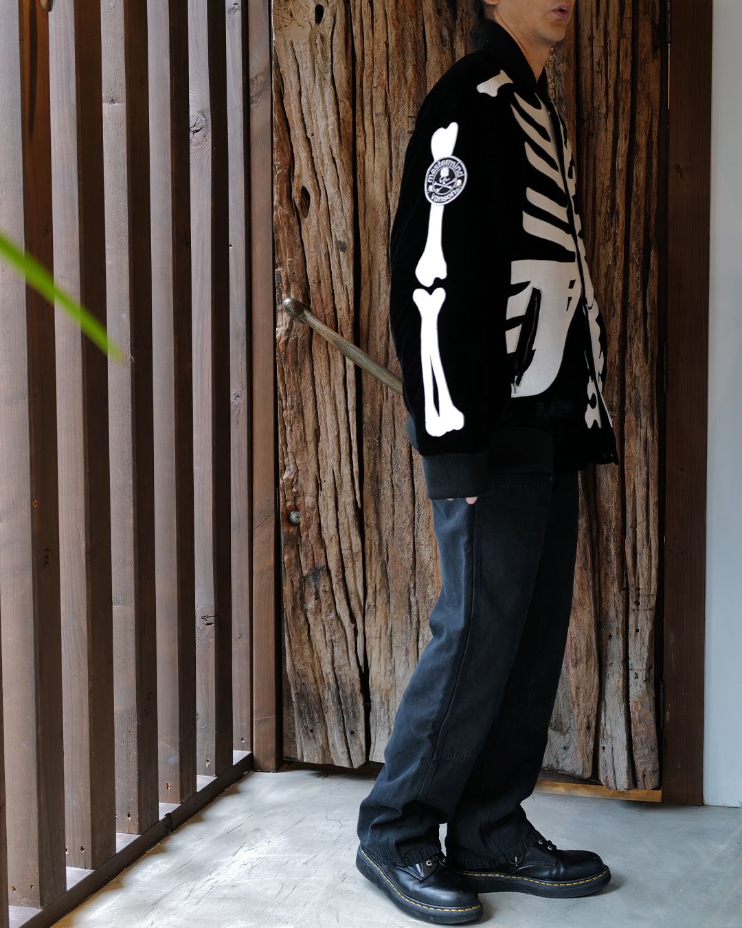 【MASTERMIND WORLD】x VANSON  BONES BOMBER JACKET