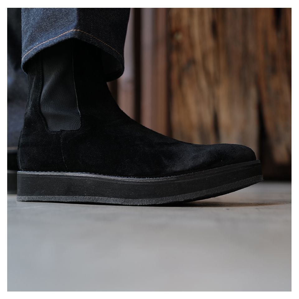 Suede Leather Side Gore Boots