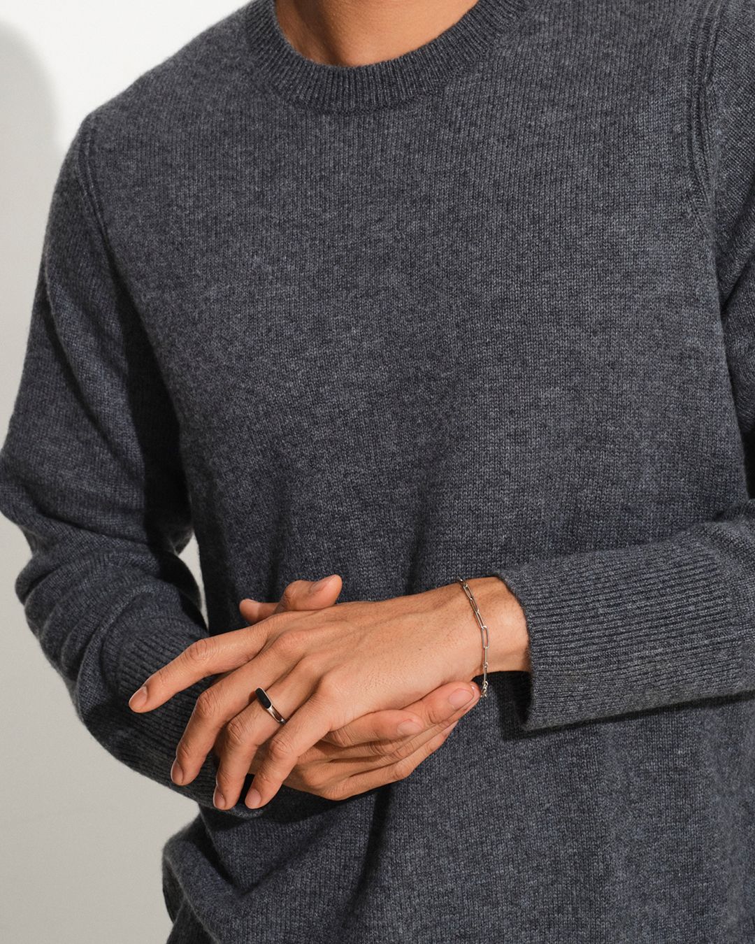 Box Bracelet 7.7Inch(19.5cm) /  ボックスブレスレット / 925スターリングシルバー / ホワイトロジウムメッキ (ユニセックス)