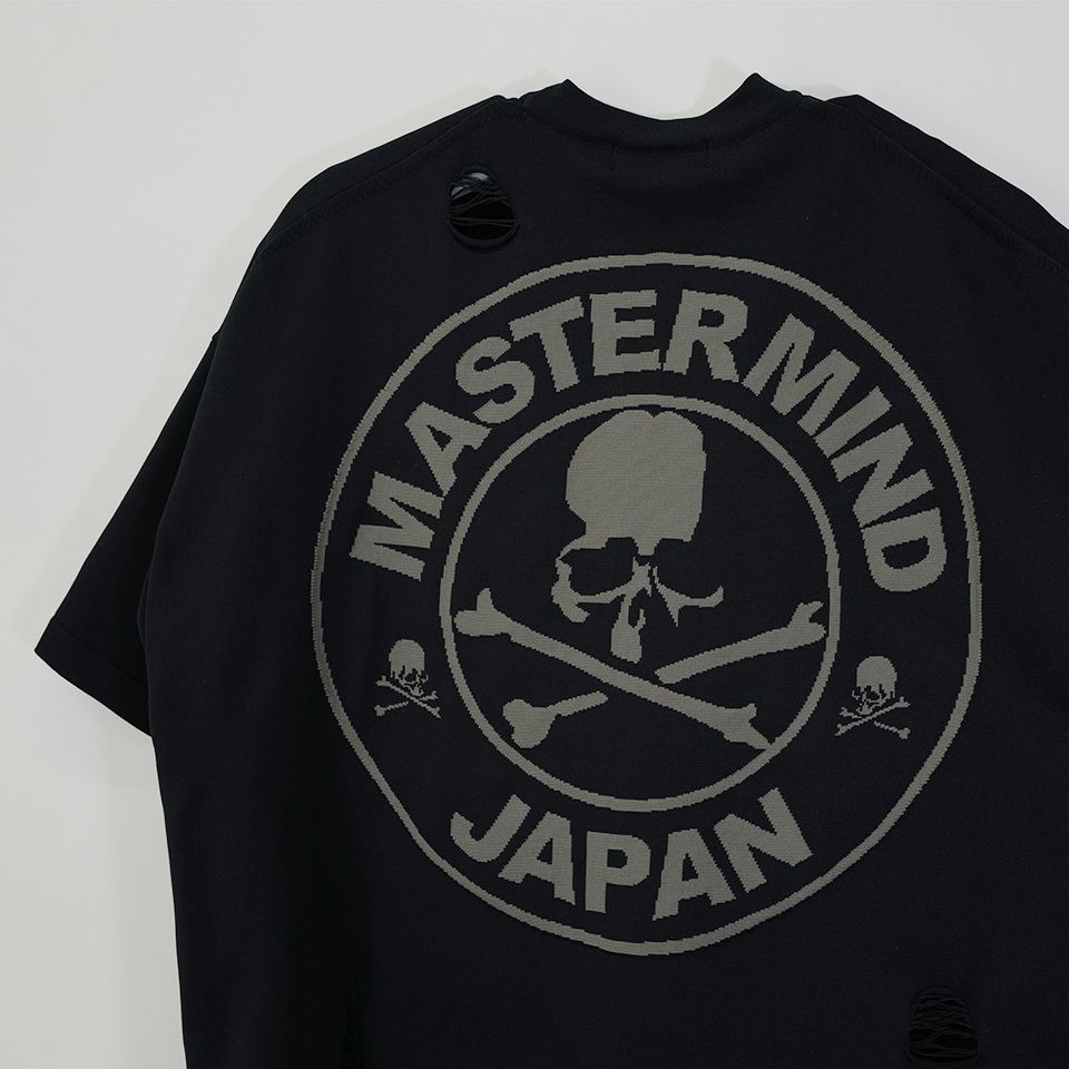 【mastermindJAPAN】 INTARSIA SS KNIT SWETER  BLACK
