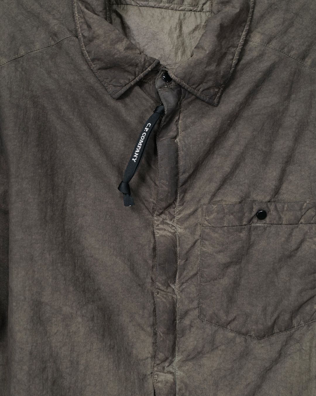 FLATT NYLON PADDED ZIPPED OVERSHIRT  <RE-COLOR BROWN R30>