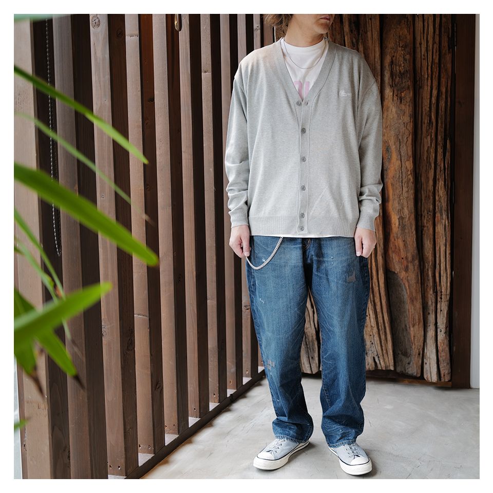 SEQUEL (シークエル) - SQ-24SS-KN-02 KNIT Cardigan Gray - XL