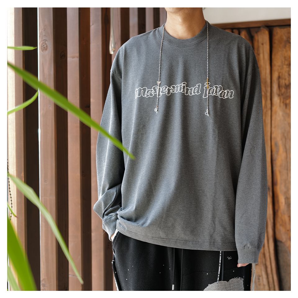 【mastermindJAPAN】 FOAMY LS TEE  TOP GRAY