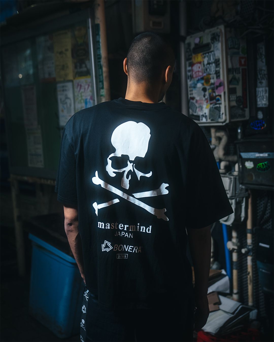 【mastermindJAPAN】 xBONERA  SHORT SLEEVE T-SHIRT BLACK