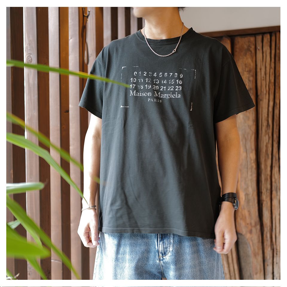 Martin Margiela ダークグリーン 後染めシャツ
