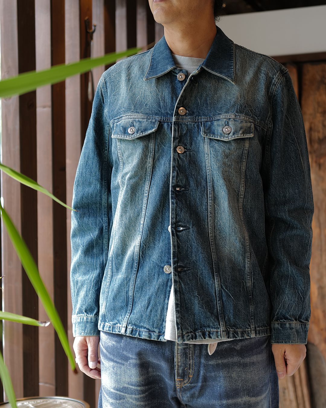 our　アワーホーム　デニムジャケット OUR LEGACY - SHACKLE JACKET River Blue Wash | River