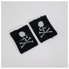 【MASTERMIND WORLD】 DISTRESSED SHORT ARM SLEEVES  BLACK