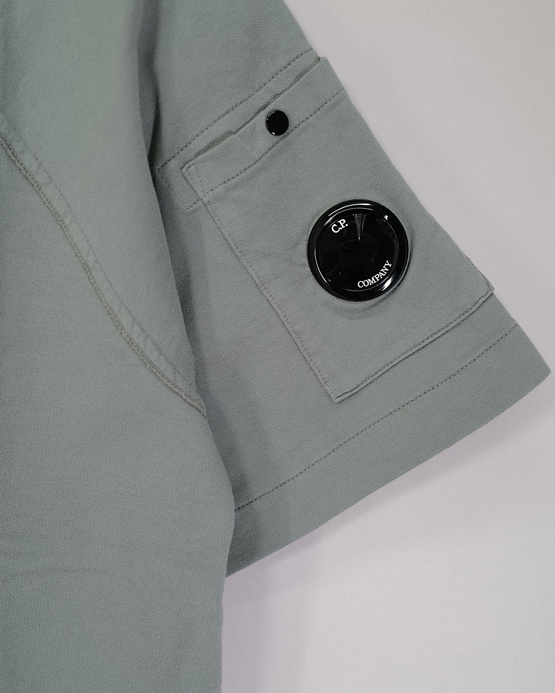 LIGHT FLEECE SHORT SLEEVE SWEATSHIRT  [GUNMETAL]