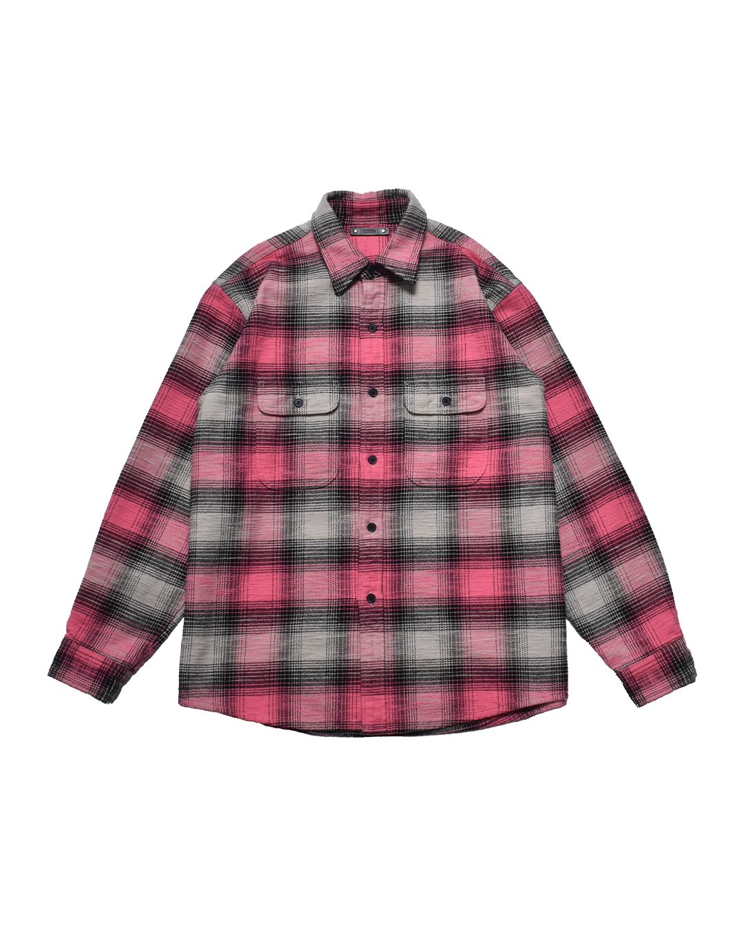 Heavy Cotton Flannel Ombre Work Shirt   PNK