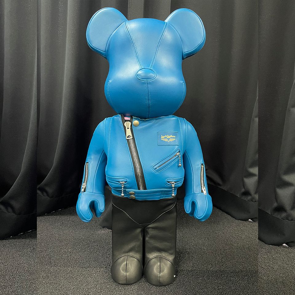 オイルペイント BE@RBRICK × Lewis Leathersコラボマグカップ＊ブルー