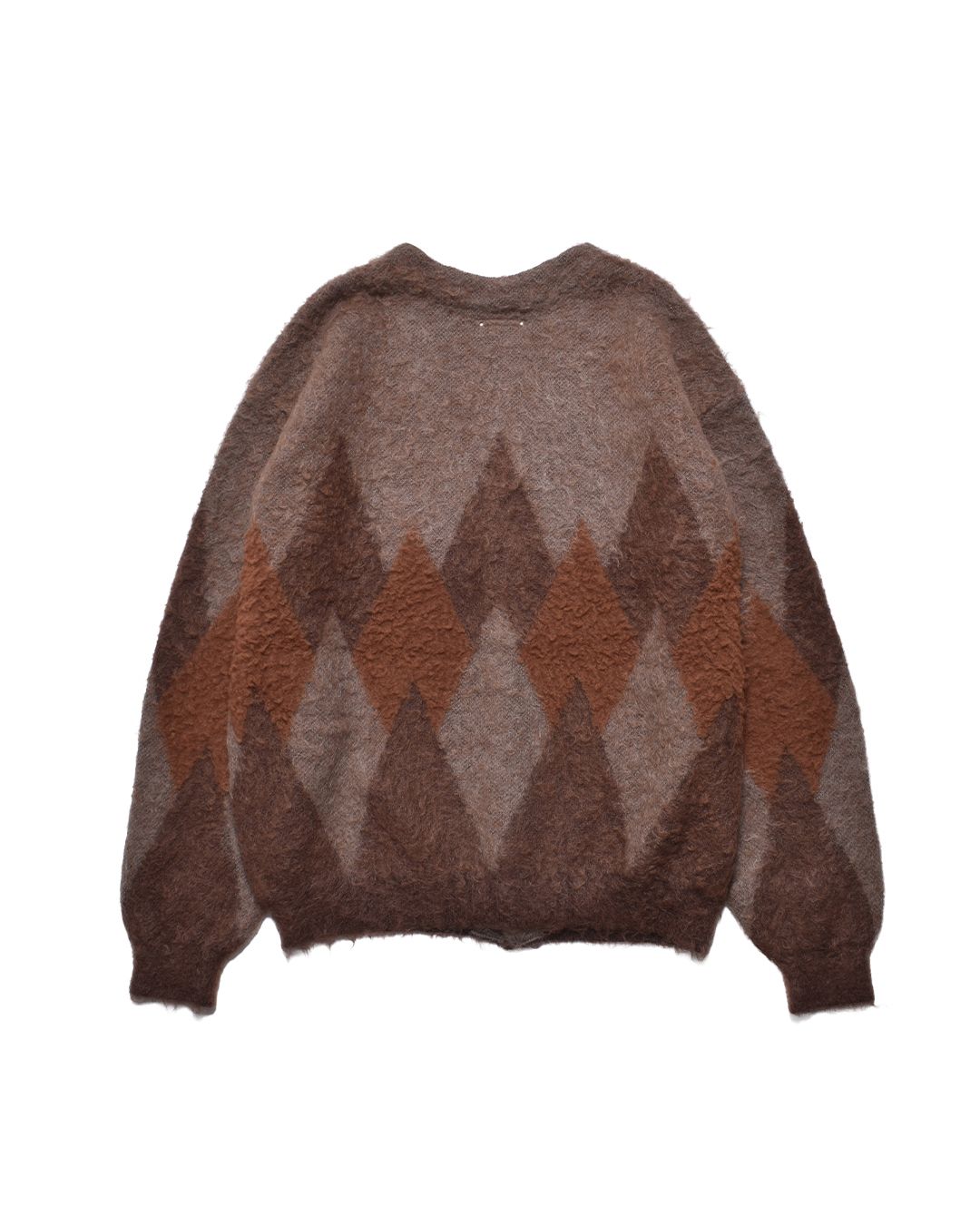 Mohair Argyle Knit Cardigan Knit Cardigan BRT
