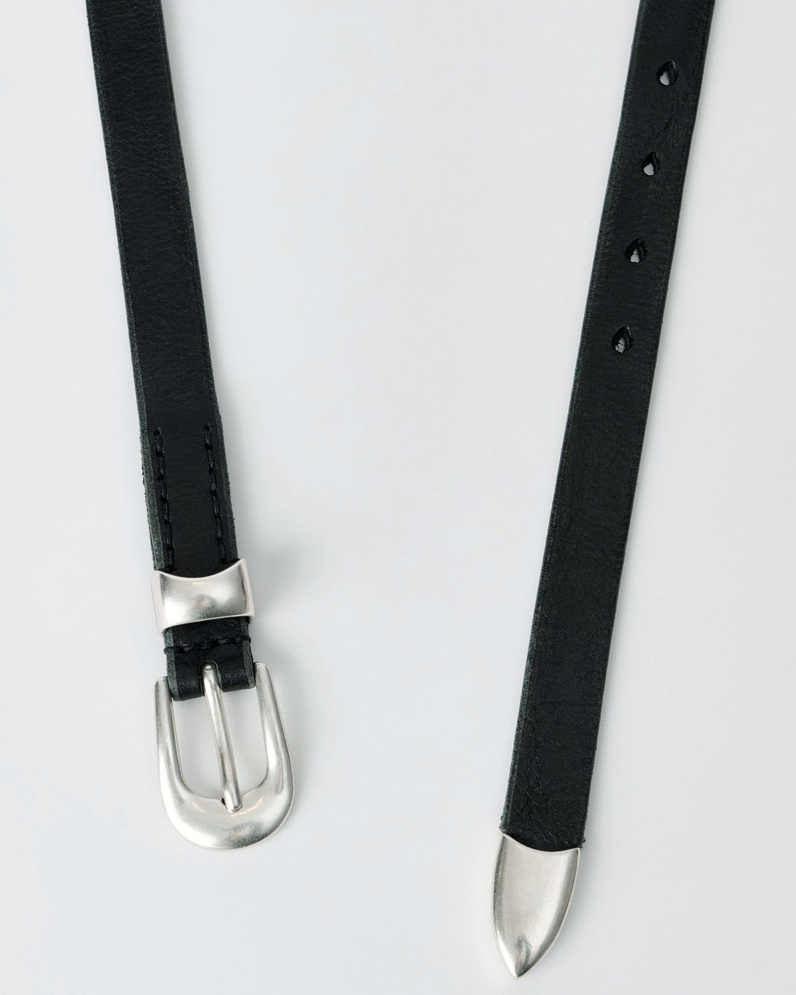OUR LEGACY - 2 CM BELT Black Leather | River