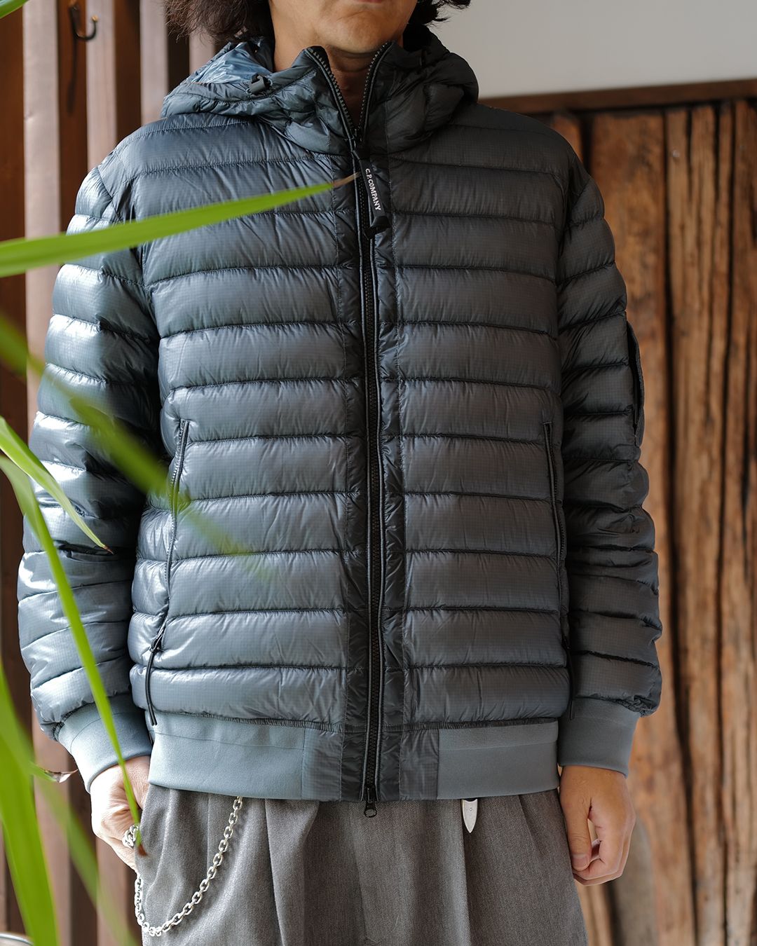 D.D. Shell Hooded Lens Down Jacket [ORION BLUE]