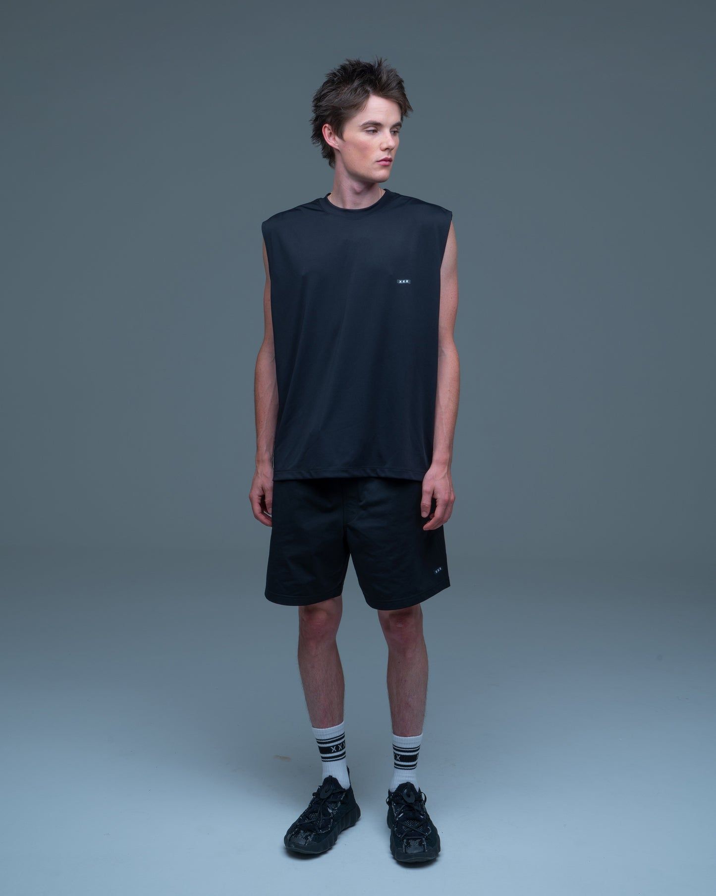GX-S26-CS-08  TANK TOP   [BLACK]