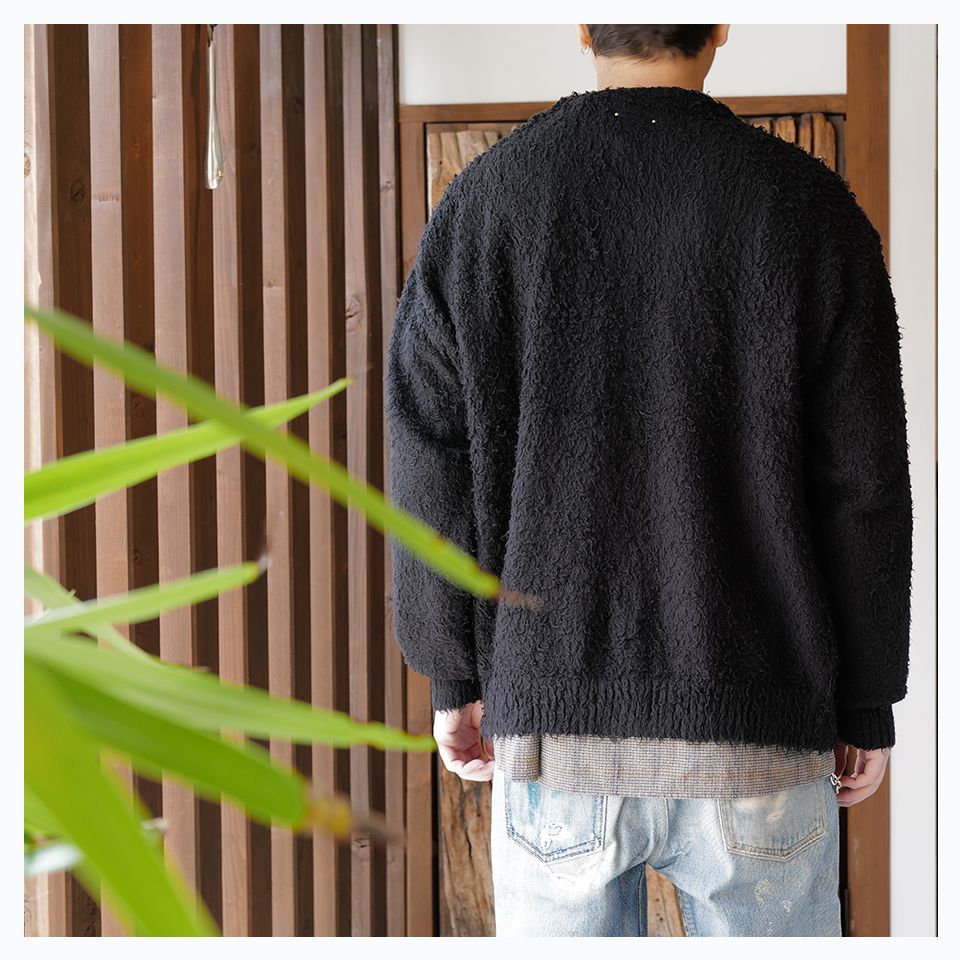 MINEDENIMマインデニムShaggyCottonKnit Cardigan 限定製作