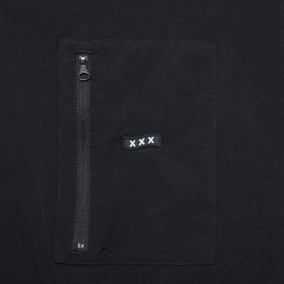 GX-A25-CN-01  V GAZETTE CREWNECK SWEAT   BLACK
